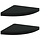 Lot de 2 étagères d'angle flottantes MDF noir - 33% de remise