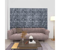 Vidaxl Panneaux muraux 3D Diamant Gris - 6 m² - Lot de 24 - 33% de remise