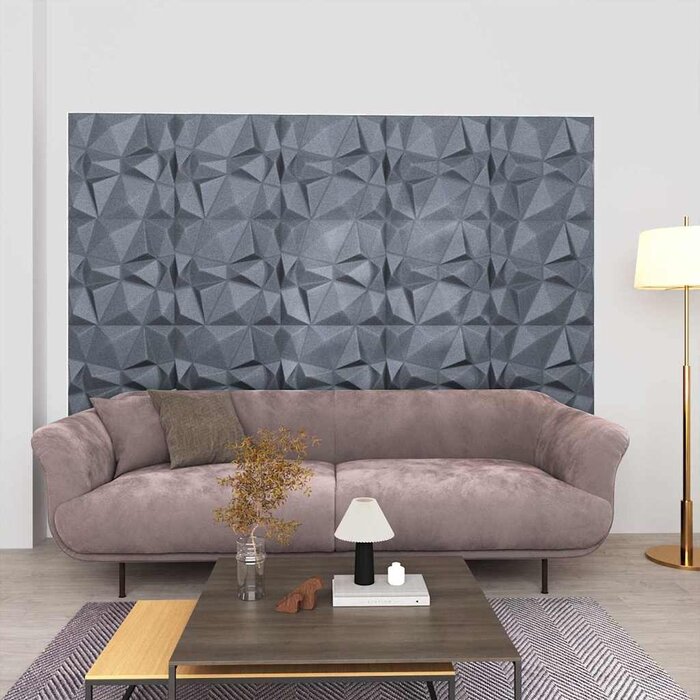 Vidaxl Panneaux muraux 3D Diamant Gris - 6 m² - Lot de 24 - 33% de remise