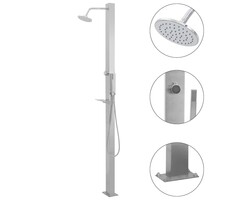Douche de jardin en inox 210 cm - 35% de remise