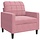 Fauteuil en velours rose - 30% de remise