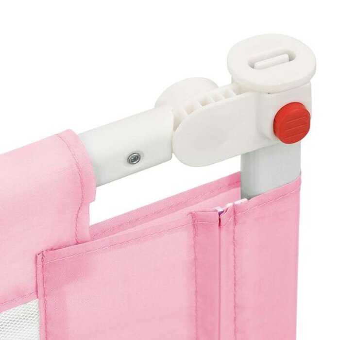 Vidaxl Barrière de lit enfant 200x25 cm, rose - 33% de remise