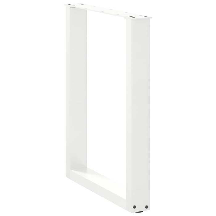 Vidaxl Pieds de table en U, acier blanc, 70x72 cm - 34% de remise