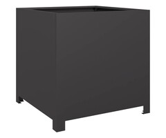 Vidaxl Jardinière en acier noir 50x50x50 cm - 34% de remise