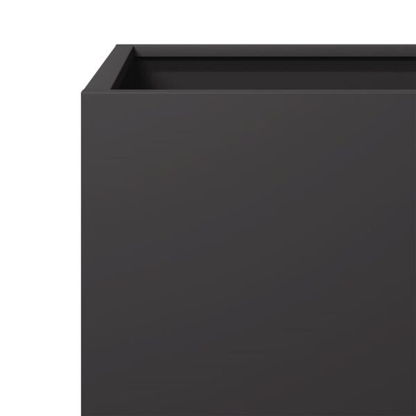 Vidaxl Jardinière en acier noir 50x50x50 cm - 34% de remise