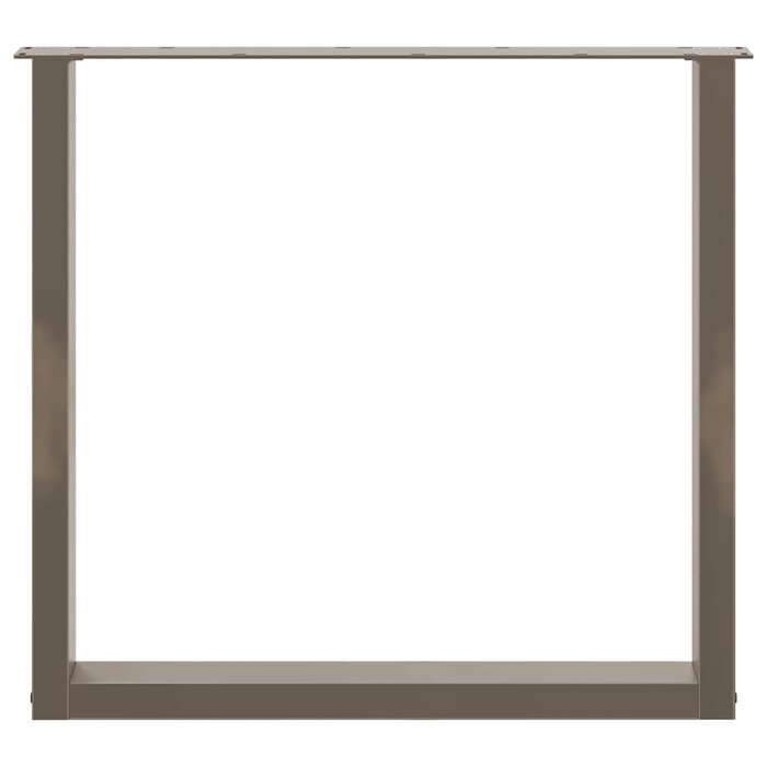 Vidaxl Pieds de table en U 80x72cm - Acier Naturel - 34% de remise