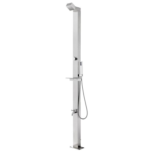 Vidaxl Douche de jardin en inox 220 cm - 30% de remise