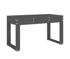 Vidaxl Banc de jardin en bois de pin gris 80 cm - 33% de remise