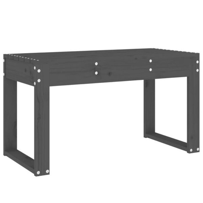Vidaxl Banc de jardin en bois de pin gris 80 cm - 33% de remise