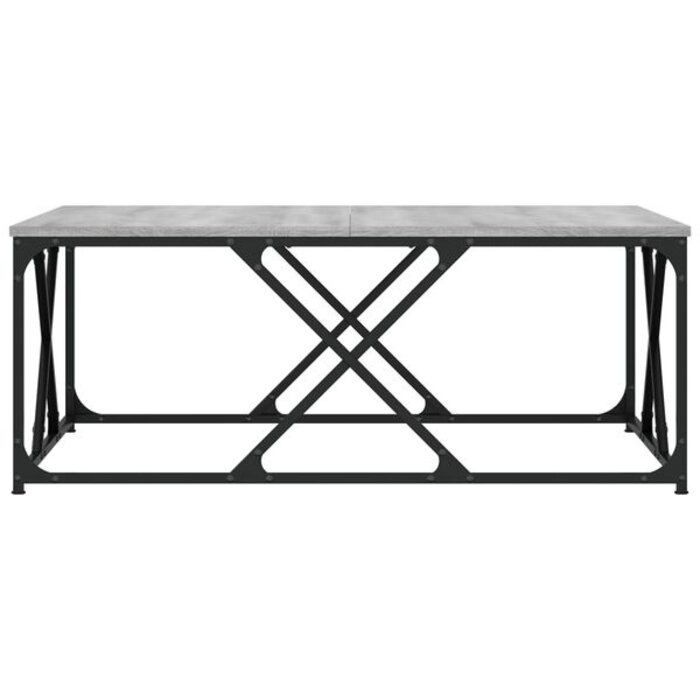 Vidaxl Table basse carrée 100x100cm chêne sonoma gris - 35% de remise