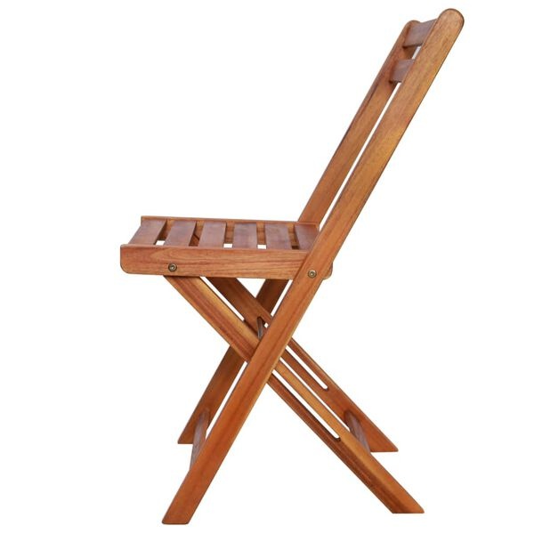 Vidaxl Lot de 2 chaises de bistrot pliantes en bois d'acacia - 34% de remise