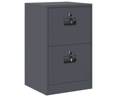 Vidaxl Caisson de bureau 2 tiroirs anthracite - 34% de remise