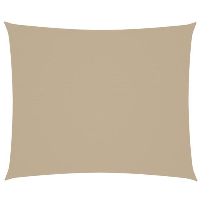Vidaxl Voile d'ombrage rectangulaire 4x6m Beige - 34% de remise