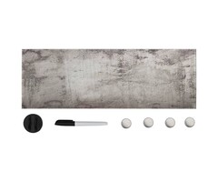 Vidaxl Tableau magnétique en verre gris béton 60 x 20 cm - 32% de remise