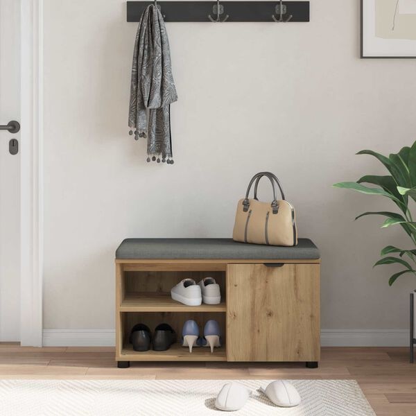 Vidaxl Banc d'entrée avec rangement - Chêne artisan - 29% de remise