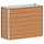 Jardinière surélevée acier galvanisé 100x40cm - 32% de remise