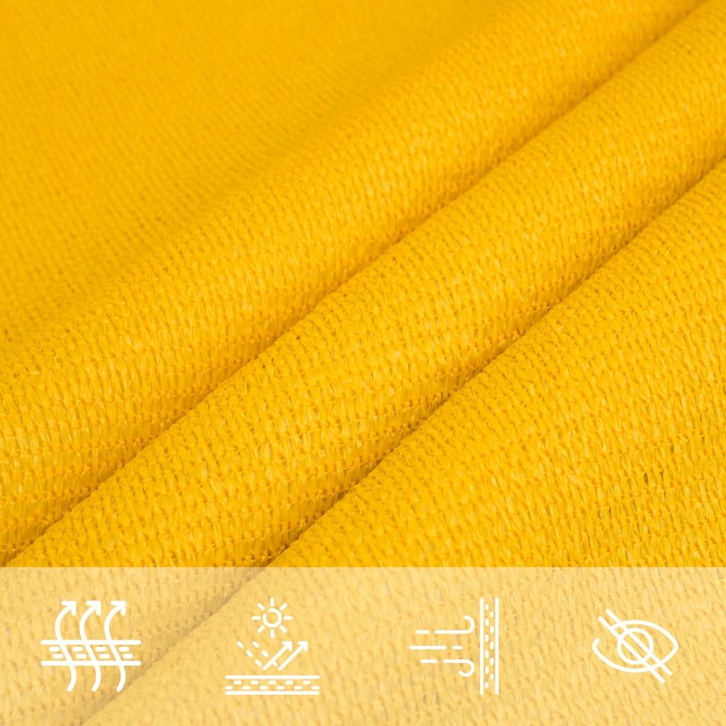Vidaxl Voile d'ombrage rectangulaire 5x8 m jaune - 34% de remise