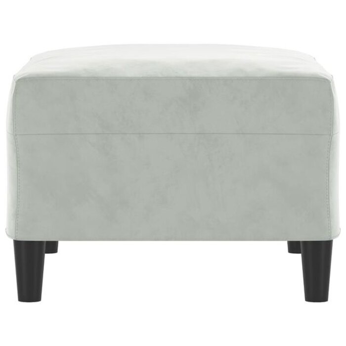 Vidaxl Repose-pieds en velours gris clair 70x55 cm - 33% de remise