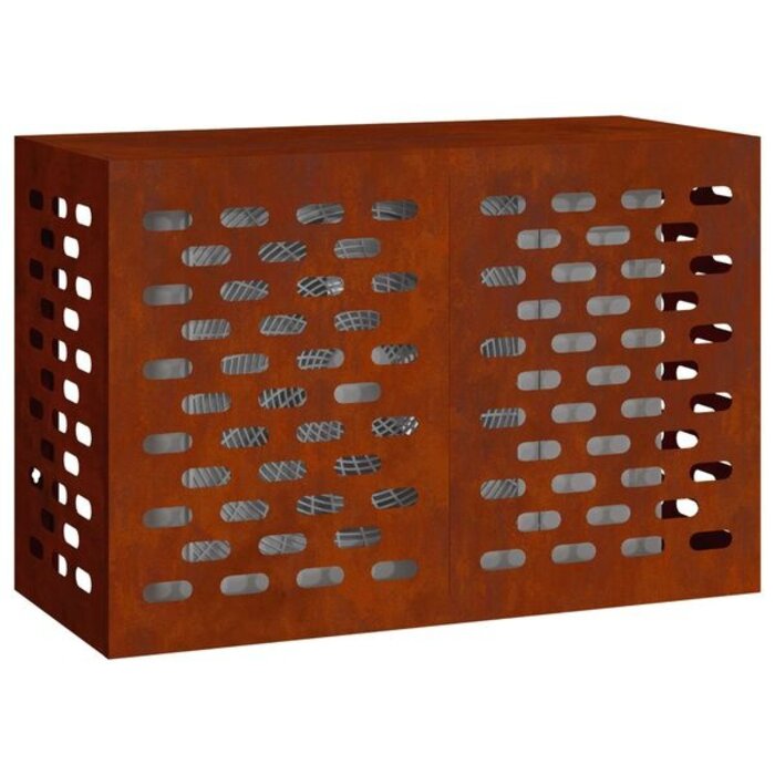 Vidaxl Cache-climatiseur Acier Corten 90x40x60 cm - 34% de remise