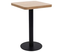 Vidaxl Table de bistro 50x50 cm marron clair - 38% de remise