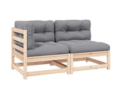 Vidaxl Salon de jardin 2 pièces en pin massif - 34% de remise