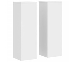 Vidaxl Lot de 2 supports pour plantes 80 cm, blanc - 34% de remise