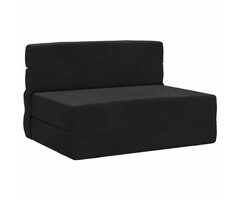 Vidaxl Canapé-lit pliable noir 100x80cm - 35% de remise