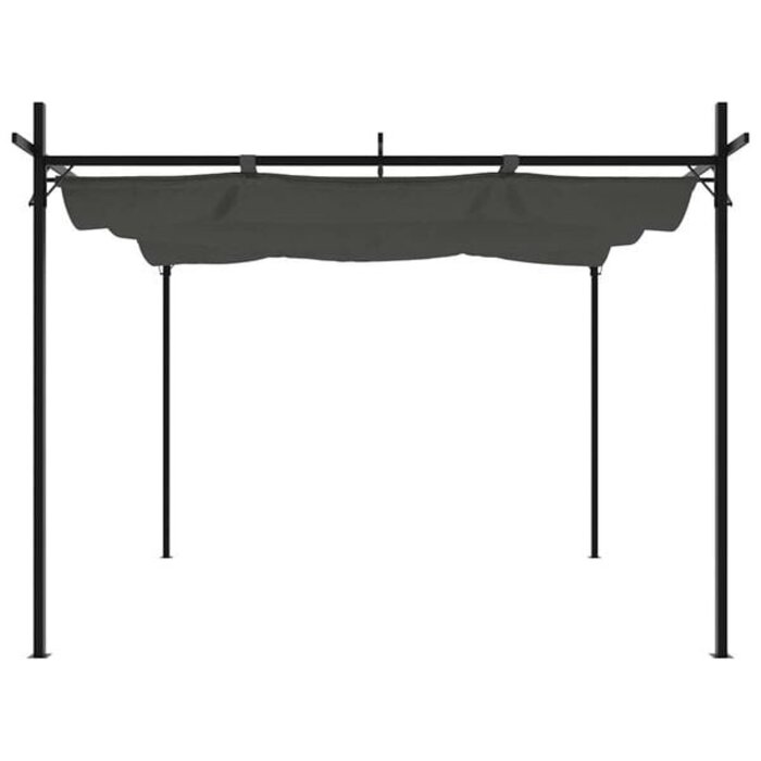 Vidaxl Pergola à toit rétractable 295x292 cm - Anthracite - 30% de remise
