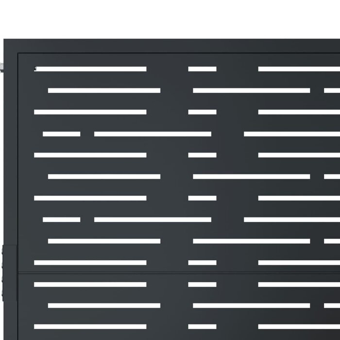 Vidaxl Portillon de jardin en acier anthracite 105x130 cm - 35% de remise