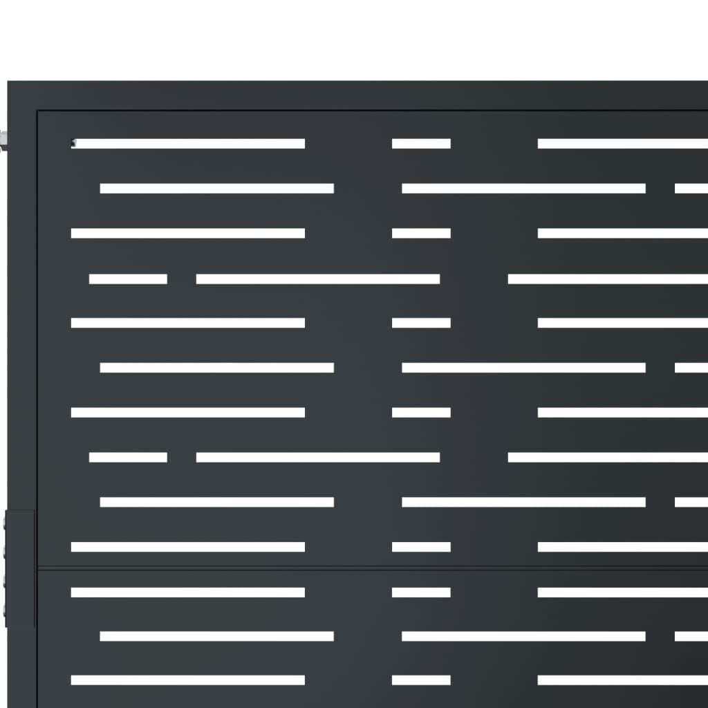 Vidaxl Portillon de jardin en acier anthracite 105x130 cm - 35% de remise