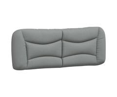 Vidaxl Coussin de tête de lit Hvar 120 cm gris - Taille M - 33% de remise