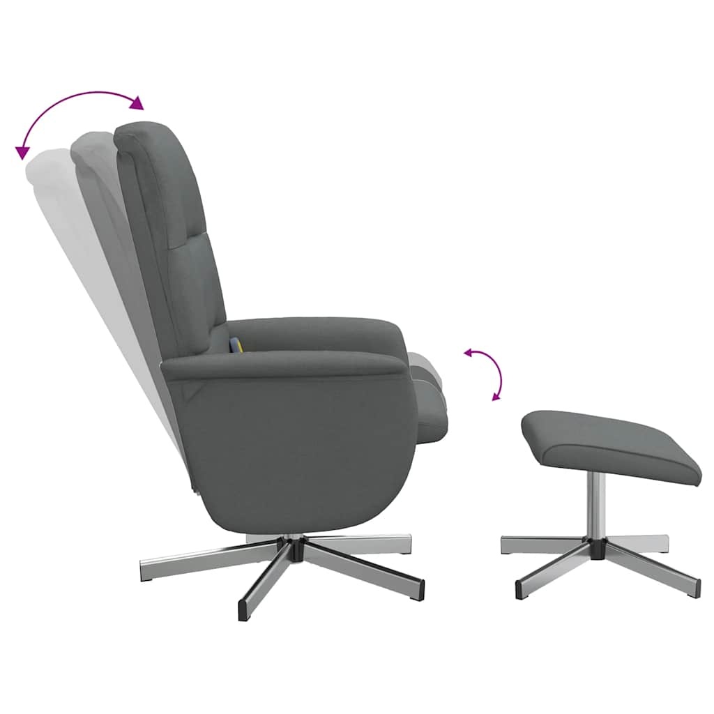 Vidaxl Fauteuil de massage inclinable rouge avec repose-pieds - 34% de remise