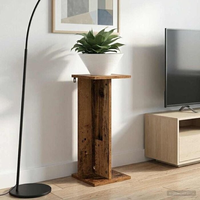 Vidaxl Lot de 2 supports pour plantes Hout M - 32% de remise