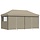 Tonnelle de jardin pliante pop-up taupe 580x292 cm - 35% de remise