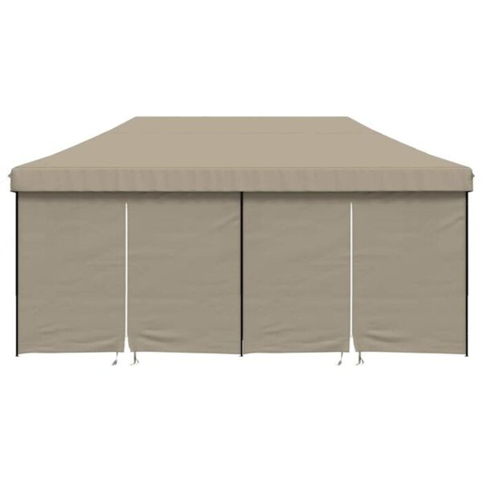 Vidaxl Tonnelle de jardin pliante pop-up taupe 580x292 cm - 35% de remise
