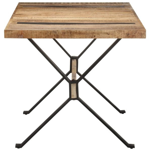 Vidaxl Table à manger industrielle en bois de manguier 160 cm - 35% de remise
