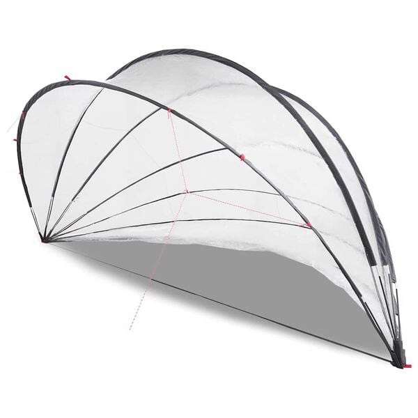 Vidaxl Dôme de piscine pliable 592x590x275 cm - 35% de remise