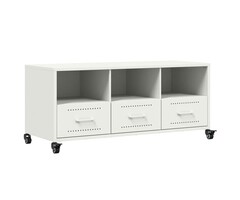 Vidaxl Meuble TV blanc en acier 100,5 cm - 35% de remise