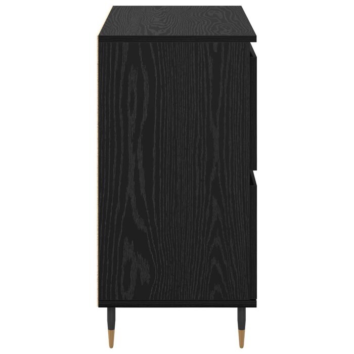 Vidaxl Buffet bas noir chêne 60x35x70 cm - 34% de remise