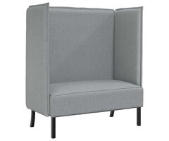 Vidaxl Canapé 2 places à dossier haut 101 cm gris clair - 35% de remise
