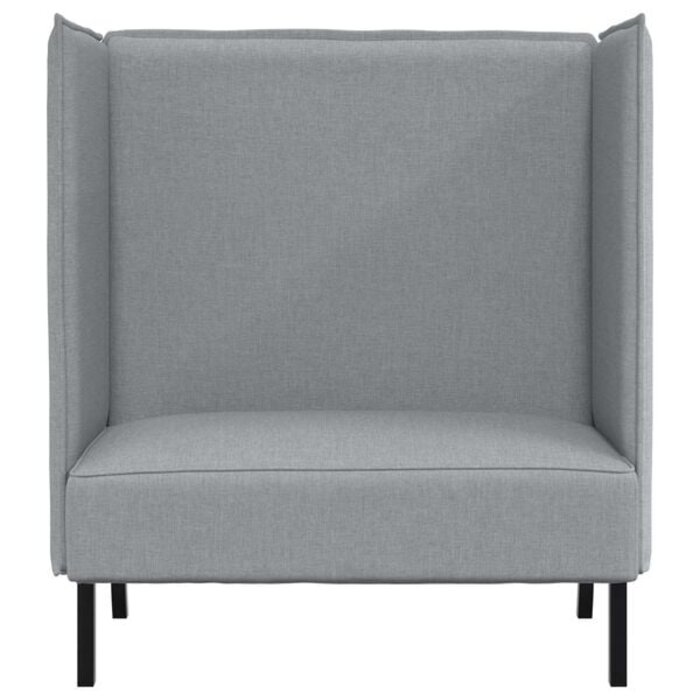 Vidaxl Canapé 2 places à dossier haut 101 cm gris clair - 35% de remise