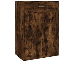 Vidaxl Meuble à chaussures chêne fumé 60x35x84cm - 34% de remise