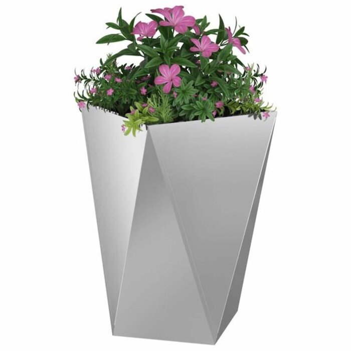 Vidaxl Jardinière en acier galvanisé 50x50x75 cm - 34% de remise