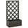Jardinière à treillis 50x25x90 cm Gris taille M - 36% de remise