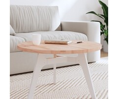 Vidaxl Plateau de table rond en hêtre massif Ø70 cm - 34% de remise