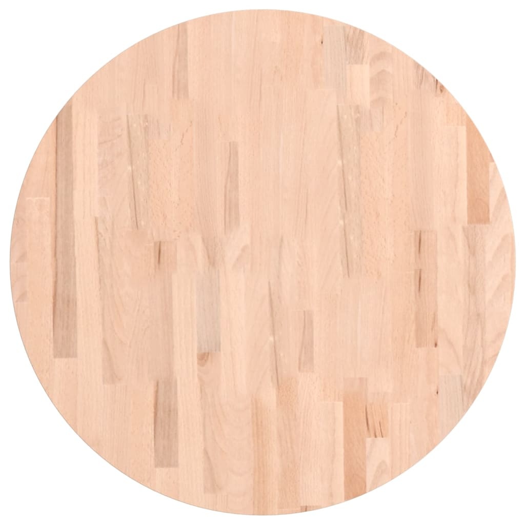 Vidaxl Plateau de table rond en hêtre massif Ø70 cm - 34% de remise