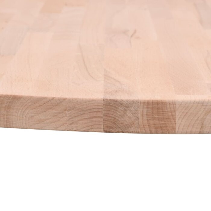Vidaxl Plateau de table rond en hêtre massif Ø70 cm - 34% de remise