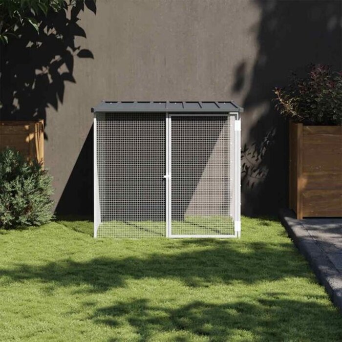 Vidaxl Poulailler en acier galvanisé 103x98x90 cm - 34% de remise