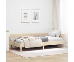 Vidaxl Cadre de lit d'angle 90x190cm Bruin grijs - 34% de remise
