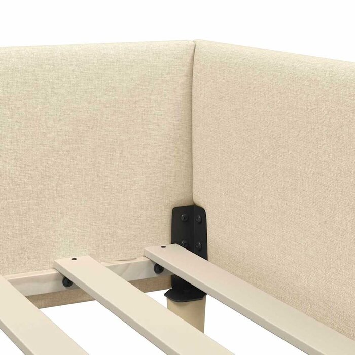 Vidaxl Cadre de lit d'angle 90x190cm Bruin grijs - 34% de remise